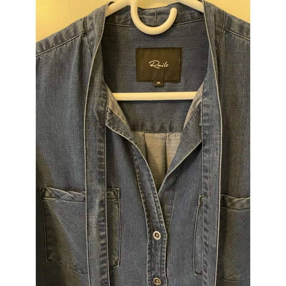 Anthropologie Rails Rosalee Tie Chambray Top - Picture 4 of 9